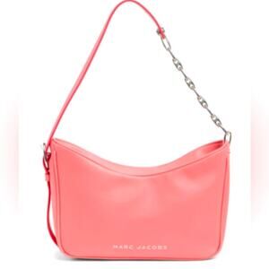 Marc Jacobs 🎀 Tempo Baguette Shoulder Bag PINK LEMONADE bubblegum silver links